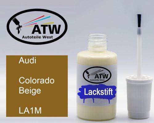 Audi, Colorado Beige, LA1M: 20ml Lackstift, von ATW Autoteile West.
